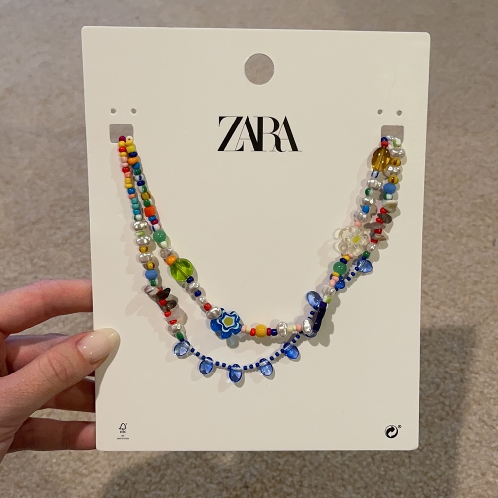 ZARA beaded necklace